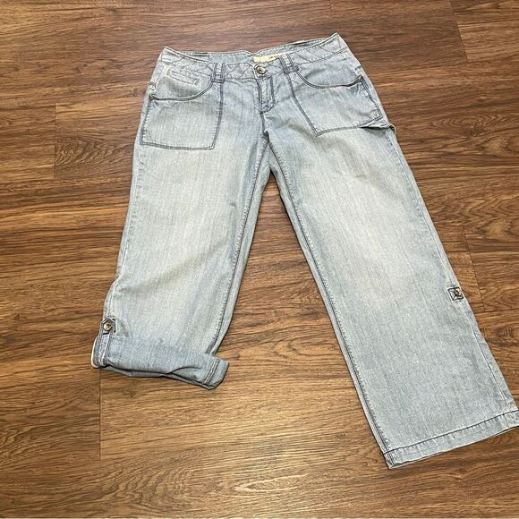 DKNY Jeans Capri Cropped Lightweight Jeans Light blue Size 12 - Picture 5 of 12